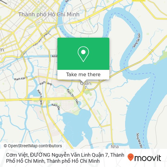 Bản đồ Cơm Việt, ĐƯỜNG Nguyễn Văn Linh Quận 7, Thành Phố Hồ Chí Minh