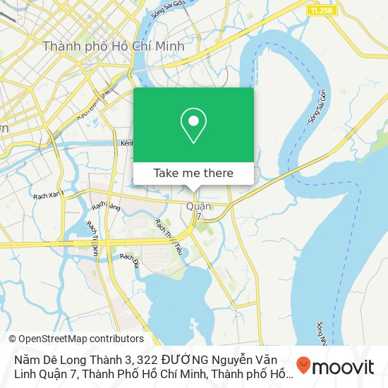 Bản đồ Năm Dê Long Thành 3, 322 ĐƯỜNG Nguyễn Văn Linh Quận 7, Thành Phố Hồ Chí Minh