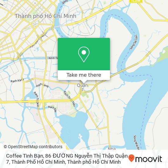 Bản đồ Coffee Tình Bạn, 86 ĐƯỜNG Nguyễn Thị Thập Quận 7, Thành Phố Hồ Chí Minh