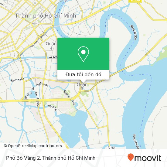 Bản đồ Phở Bò Vàng 2, ĐƯỜNG Nguyễn Thị Thập Quận 7, Thành Phố Hồ Chí Minh