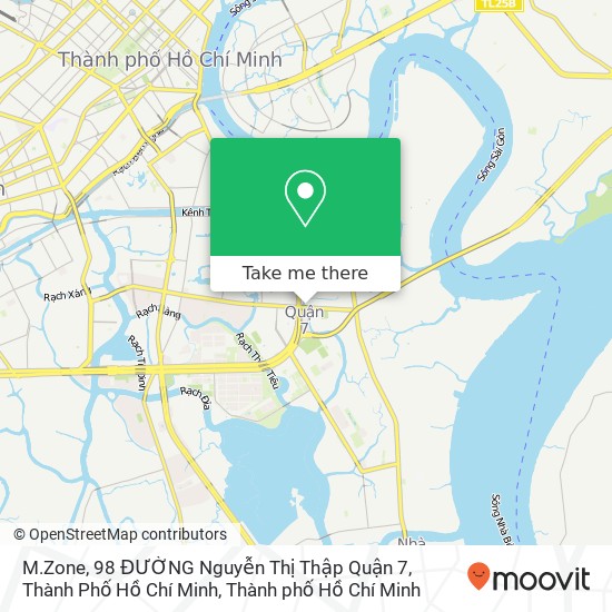 Bản đồ M.Zone, 98 ĐƯỜNG Nguyễn Thị Thập Quận 7, Thành Phố Hồ Chí Minh