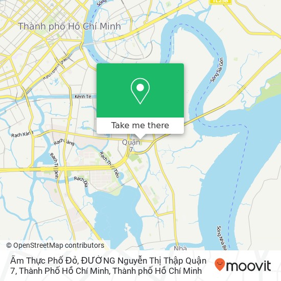 Bản đồ Ẩm Thực Phố Đỏ, ĐƯỜNG Nguyễn Thị Thập Quận 7, Thành Phố Hồ Chí Minh