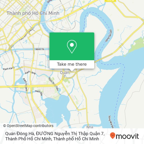 Bản đồ Quán Đông Hà, ĐƯỜNG Nguyễn Thị Thập Quận 7, Thành Phố Hồ Chí Minh
