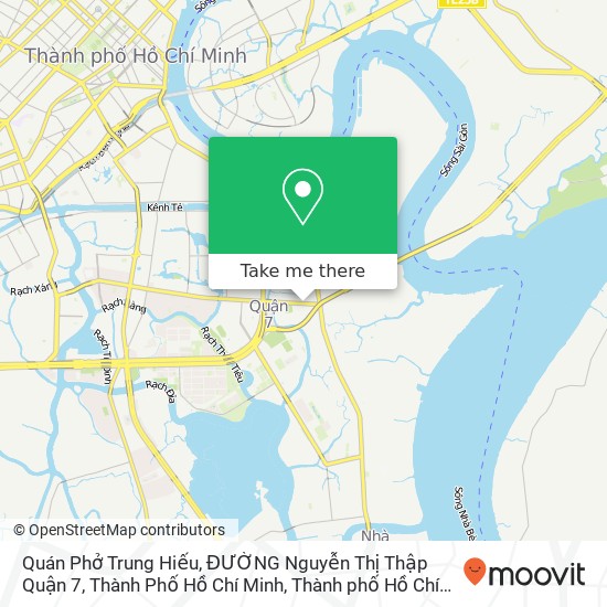 Bản đồ Quán Phở Trung Hiếu, ĐƯỜNG Nguyễn Thị Thập Quận 7, Thành Phố Hồ Chí Minh