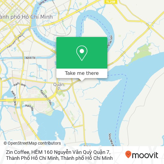 Bản đồ Zin Coffee, HẺM 160 Nguyễn Văn Quỳ Quận 7, Thành Phố Hồ Chí Minh