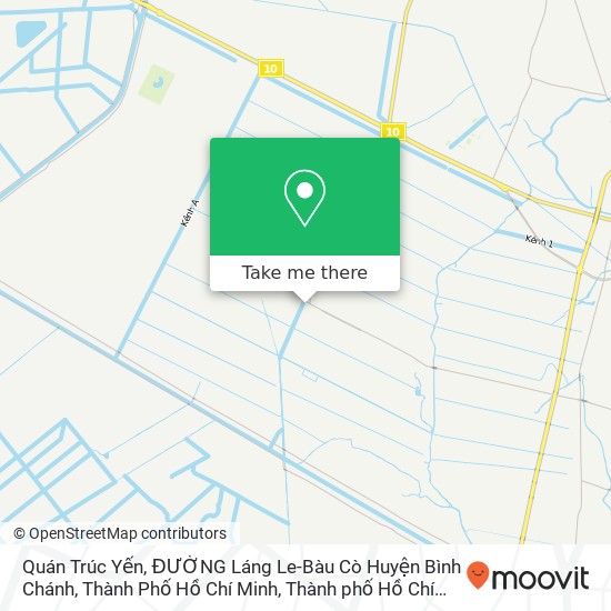Bản đồ Quán Trúc Yến, ĐƯỜNG Láng Le-Bàu Cò Huyện Bình Chánh, Thành Phố Hồ Chí Minh