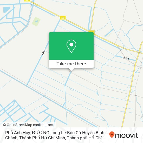 Bản đồ Phở Anh Huy, ĐƯỜNG Láng Le-Bàu Cò Huyện Bình Chánh, Thành Phố Hồ Chí Minh