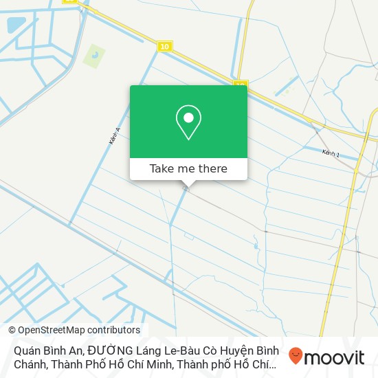 Bản đồ Quán Bình An, ĐƯỜNG Láng Le-Bàu Cò Huyện Bình Chánh, Thành Phố Hồ Chí Minh