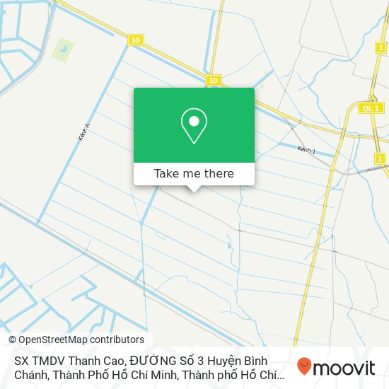 Bản đồ SX TMDV Thanh Cao, ĐƯỜNG Số 3 Huyện Bình Chánh, Thành Phố Hồ Chí Minh