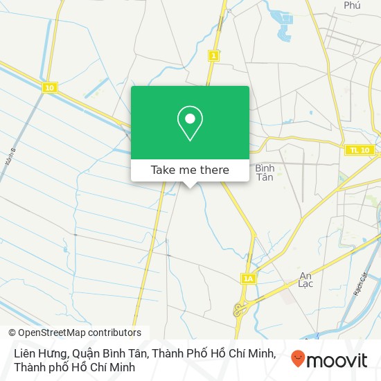 Bản đồ Liên Hưng, Quận Bình Tân, Thành Phố Hồ Chí Minh