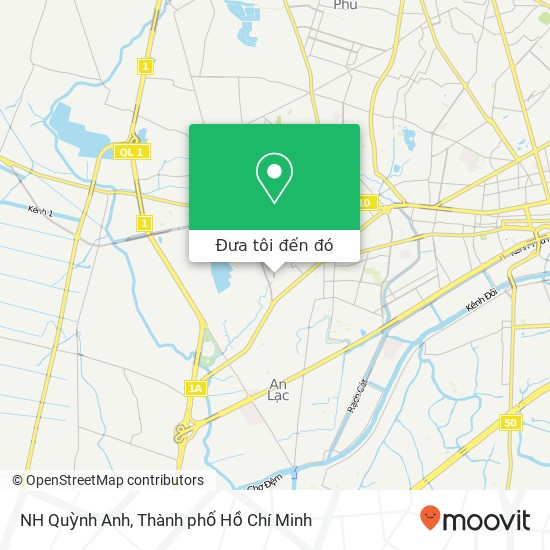 Bản đồ NH Quỳnh Anh, ĐƯỜNG Vành Đai Trong Quận Bình Tân, Thành Phố Hồ Chí Minh