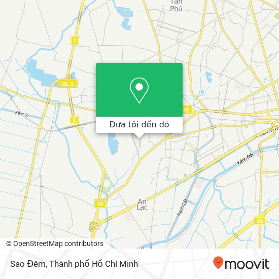 Bản đồ Sao Đêm, ĐƯỜNG Vành Đai Trong Quận Bình Tân, Thành Phố Hồ Chí Minh