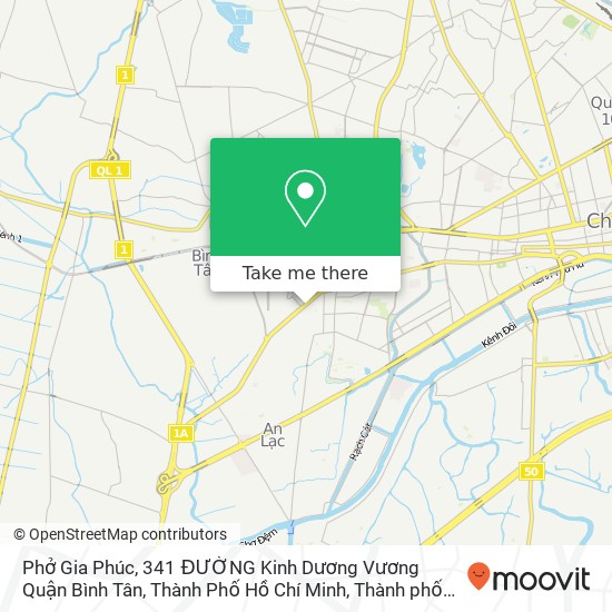 Bản đồ Phở Gia Phúc, 341 ĐƯỜNG Kinh Dương Vương Quận Bình Tân, Thành Phố Hồ Chí Minh