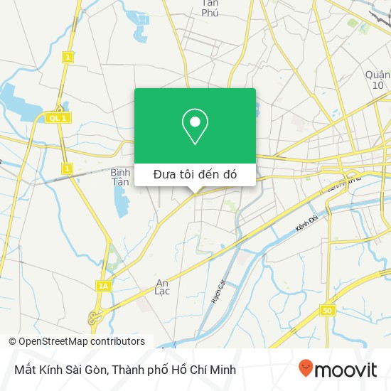 Bản đồ Mắt Kính Sài Gòn, Vòng Xoay An Lạc Quận 6, Thành Phố Hồ Chí Minh