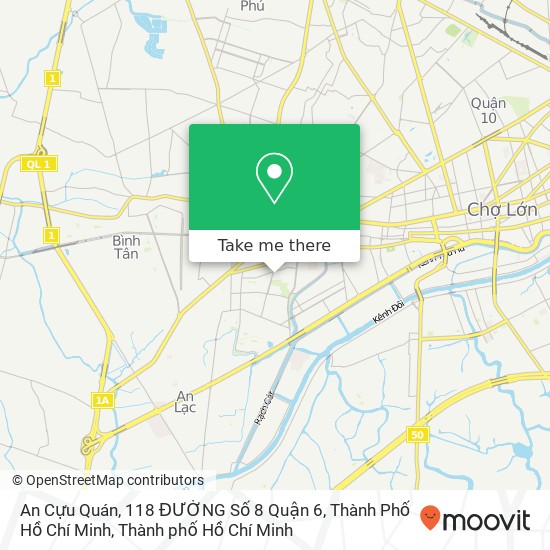 Bản đồ An Cựu Quán, 118 ĐƯỜNG Số 8 Quận 6, Thành Phố Hồ Chí Minh