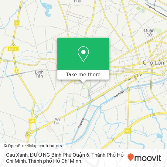 Bản đồ Cau Xanh, ĐƯỜNG Bình Phú Quận 6, Thành Phố Hồ Chí Minh