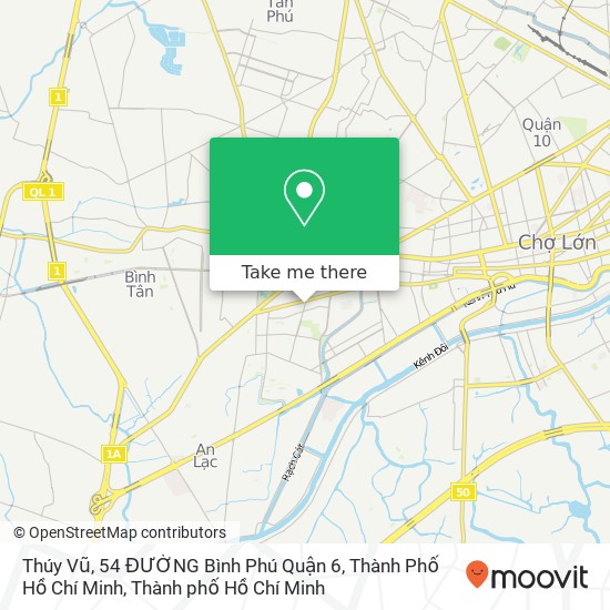 Bản đồ Thúy Vũ, 54 ĐƯỜNG Bình Phú Quận 6, Thành Phố Hồ Chí Minh