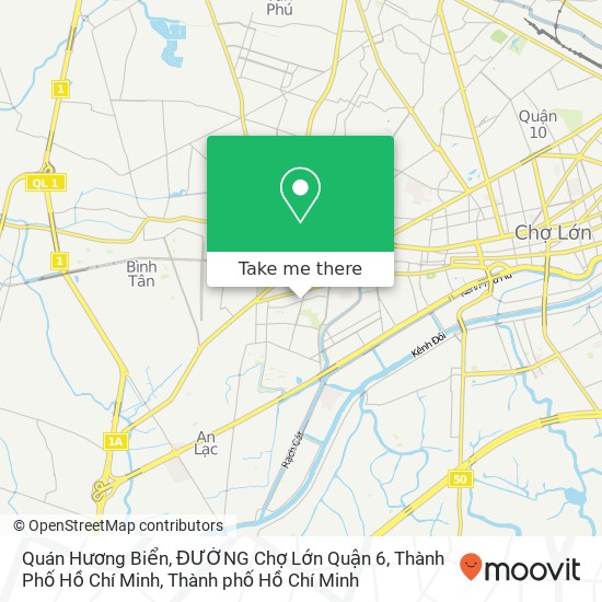 Bản đồ Quán Hương Biển, ĐƯỜNG Chợ Lớn Quận 6, Thành Phố Hồ Chí Minh