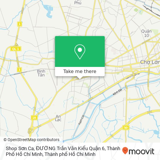 Bản đồ Shop Sơn Ca, ĐƯỜNG Trần Văn Kiểu Quận 6, Thành Phố Hồ Chí Minh