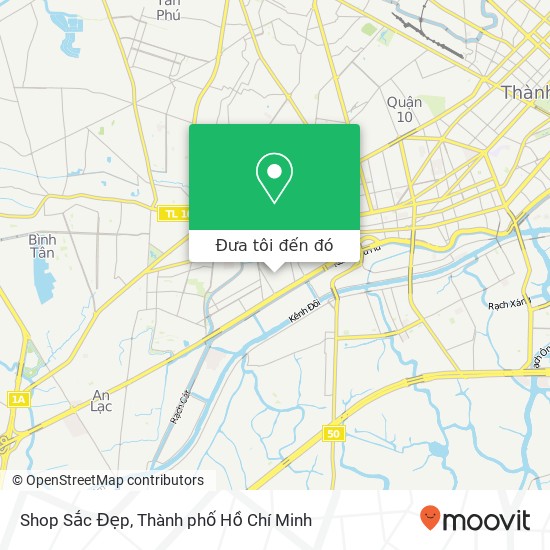 Bản đồ Shop Sắc Đẹp, HẺM 256 Phạm Văn Chí Quận 6, Thành Phố Hồ Chí Minh