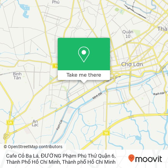 Bản đồ Cafe Cỏ Ba Lá, ĐƯỜNG Phạm Phú Thứ Quận 6, Thành Phố Hồ Chí Minh