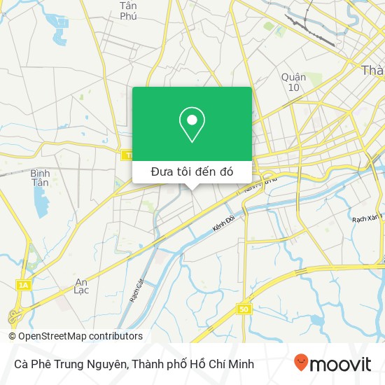 Bản đồ Cà Phê Trung Nguyên, ĐƯỜNG Bình Tiên Quận 6, Thành Phố Hồ Chí Minh