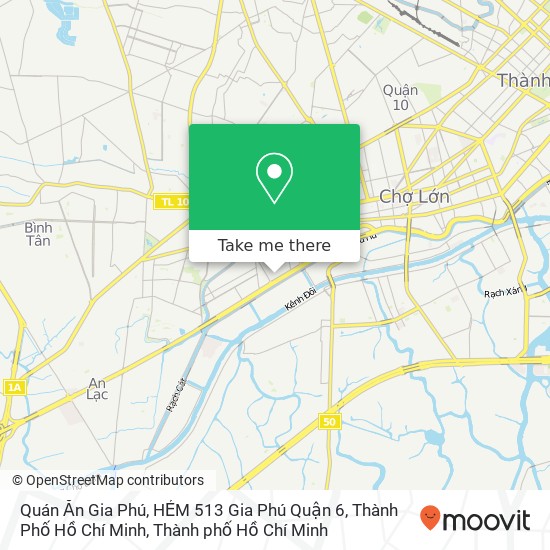 Bản đồ Quán Ăn Gia Phú, HẺM 513 Gia Phú Quận 6, Thành Phố Hồ Chí Minh