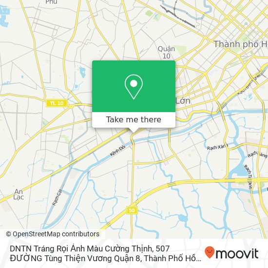 Bản đồ DNTN Tráng Rọi Ảnh Màu Cường Thịnh, 507 ĐƯỜNG Tùng Thiện Vương Quận 8, Thành Phố Hồ Chí Minh