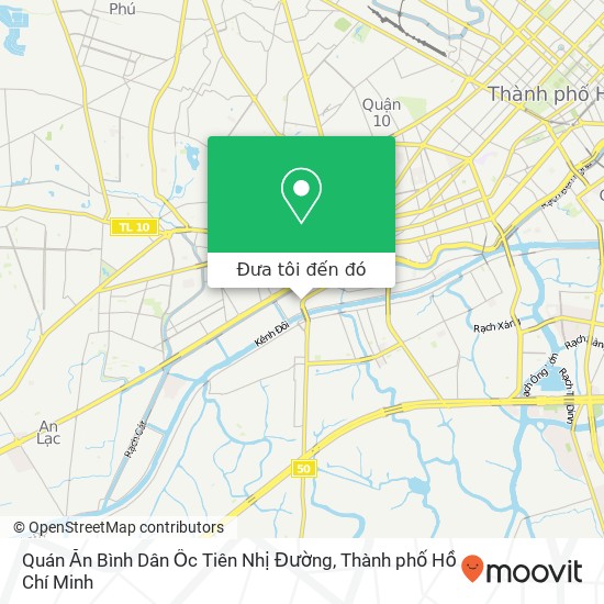 Bản đồ Quán Ăn Bình Dân Ốc Tiên Nhị Đường, ĐƯỜNG Tùng Thiện Vương Quận 8, Thành Phố Hồ Chí Minh