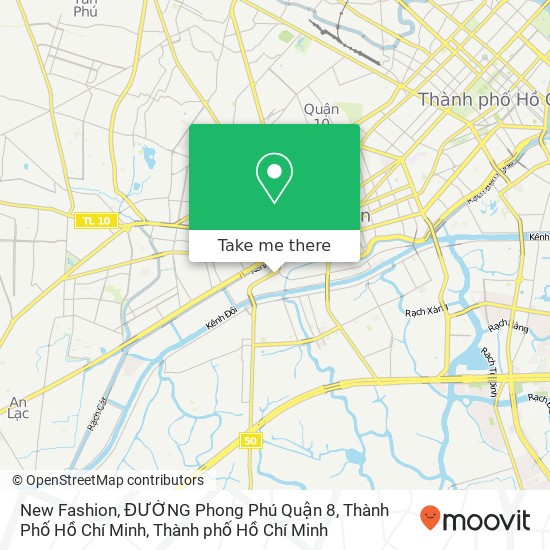 Bản đồ New Fashion, ĐƯỜNG Phong Phú Quận 8, Thành Phố Hồ Chí Minh