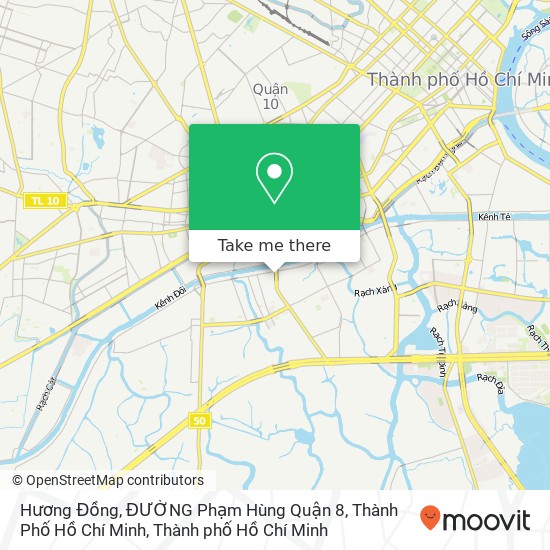 Bản đồ Hương Đồng, ĐƯỜNG Phạm Hùng Quận 8, Thành Phố Hồ Chí Minh