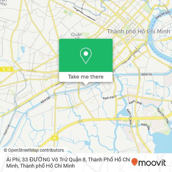Bản đồ Ái Phi, 33 ĐƯỜNG Võ Trứ Quận 8, Thành Phố Hồ Chí Minh
