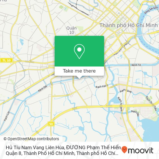 Bản đồ Hủ Tíu Nam Vang Liên Húa, ĐƯỜNG Phạm Thế Hiển Quận 8, Thành Phố Hồ Chí Minh