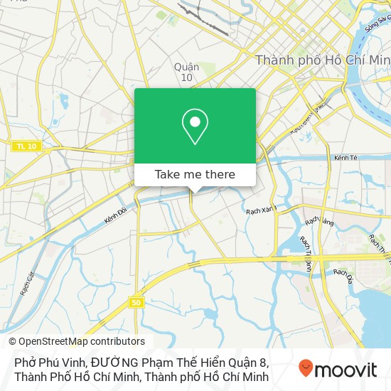 Bản đồ Phở Phú Vinh, ĐƯỜNG Phạm Thế Hiển Quận 8, Thành Phố Hồ Chí Minh