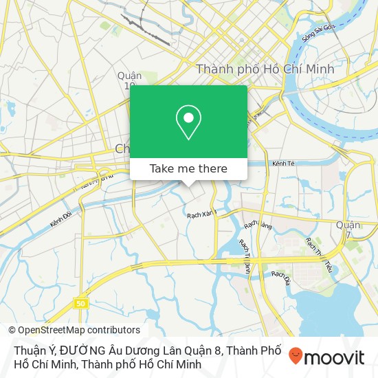 Bản đồ Thuận Ý, ĐƯỜNG Âu Dương Lân Quận 8, Thành Phố Hồ Chí Minh