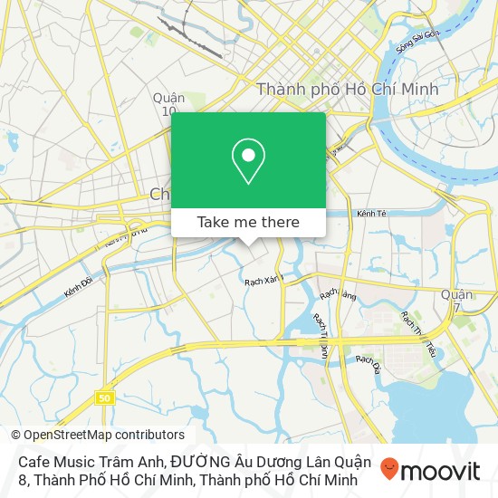 Bản đồ Cafe Music Trâm Anh, ĐƯỜNG Âu Dương Lân Quận 8, Thành Phố Hồ Chí Minh