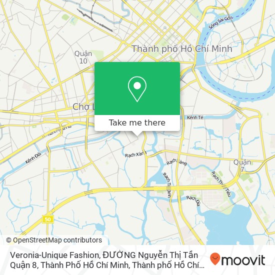 Bản đồ Veronia-Unique Fashion, ĐƯỜNG Nguyễn Thị Tần Quận 8, Thành Phố Hồ Chí Minh