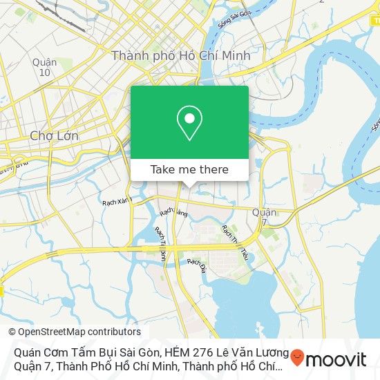 Bản đồ Quán Cơm Tấm Bụi Sài Gòn, HẺM 276 Lê Văn Lương Quận 7, Thành Phố Hồ Chí Minh