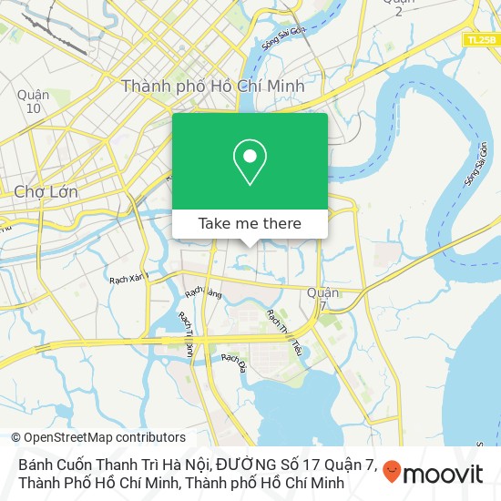 Bản đồ Bánh Cuốn Thanh Trì Hà Nội, ĐƯỜNG Số 17 Quận 7, Thành Phố Hồ Chí Minh