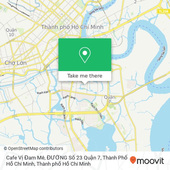 Bản đồ Cafe Vị Đam Mê, ĐƯỜNG Số 23 Quận 7, Thành Phố Hồ Chí Minh