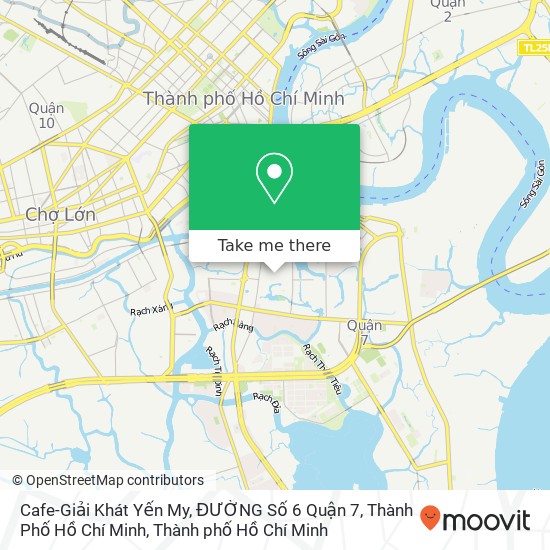 Bản đồ Cafe-Giải Khát Yến My, ĐƯỜNG Số 6 Quận 7, Thành Phố Hồ Chí Minh
