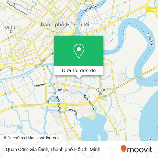 Bản đồ Quán Cơm Gia Đình, ĐƯỜNG Số 25 Quận 7, Thành Phố Hồ Chí Minh