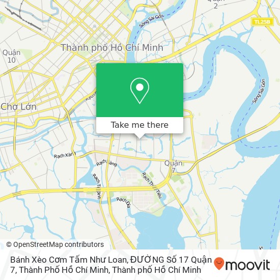 Bản đồ Bánh Xèo Cơm Tấm Như Loan, ĐƯỜNG Số 17 Quận 7, Thành Phố Hồ Chí Minh