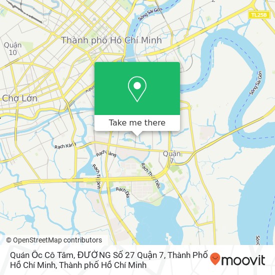 Bản đồ Quán Ốc Cô Tâm, ĐƯỜNG Số 27 Quận 7, Thành Phố Hồ Chí Minh