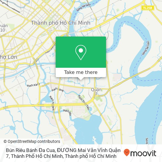 Bản đồ Bún Riêu Bánh Đa Cua, ĐƯỜNG Mai Văn Vĩnh Quận 7, Thành Phố Hồ Chí Minh
