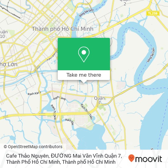 Bản đồ Cafe Thảo Nguyên, ĐƯỜNG Mai Văn Vĩnh Quận 7, Thành Phố Hồ Chí Minh