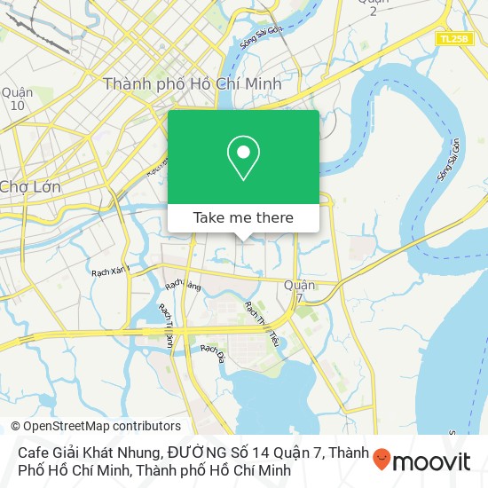 Bản đồ Cafe Giải Khát Nhung, ĐƯỜNG Số 14 Quận 7, Thành Phố Hồ Chí Minh