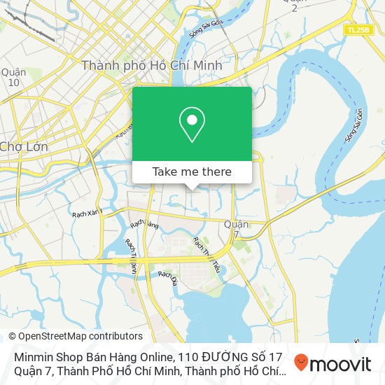 Bản đồ Minmin Shop Bán Hàng Online, 110 ĐƯỜNG Số 17 Quận 7, Thành Phố Hồ Chí Minh