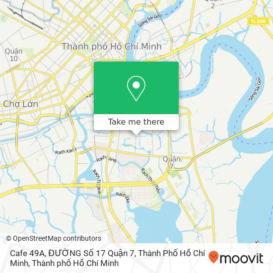 Bản đồ Cafe 49A, ĐƯỜNG Số 17 Quận 7, Thành Phố Hồ Chí Minh
