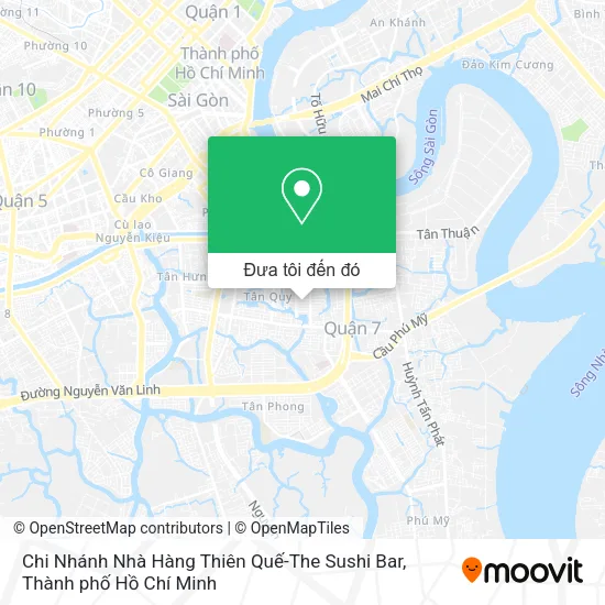 Bản đồ Chi Nhánh Nhà Hàng Thiên Quế-The Sushi Bar